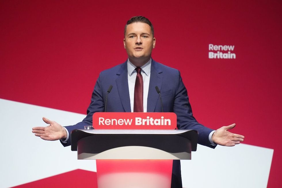Wes Streeting received a standing ovation from Labour Party members