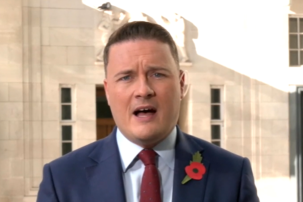 Wes Streeting speaking to Chopper from central London