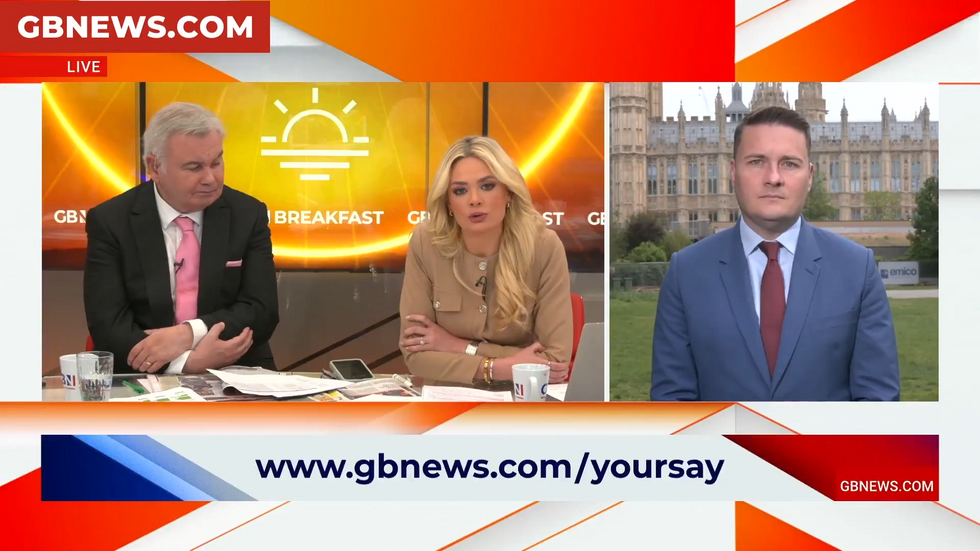 Wes Streeting with Eamonn Holmes and Ellie Costello