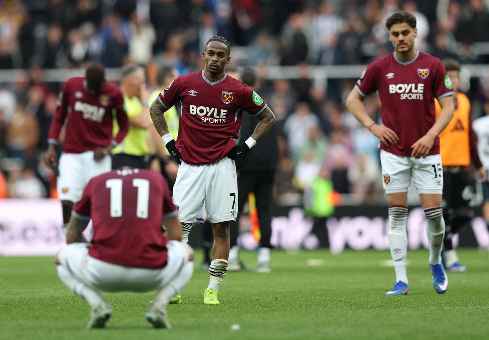 West Ham are staring at relegation after defeat to Newcastle