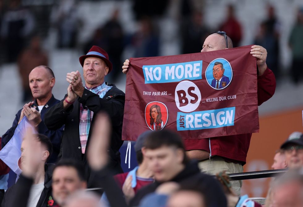 West Ham fans have protested over the course of the season