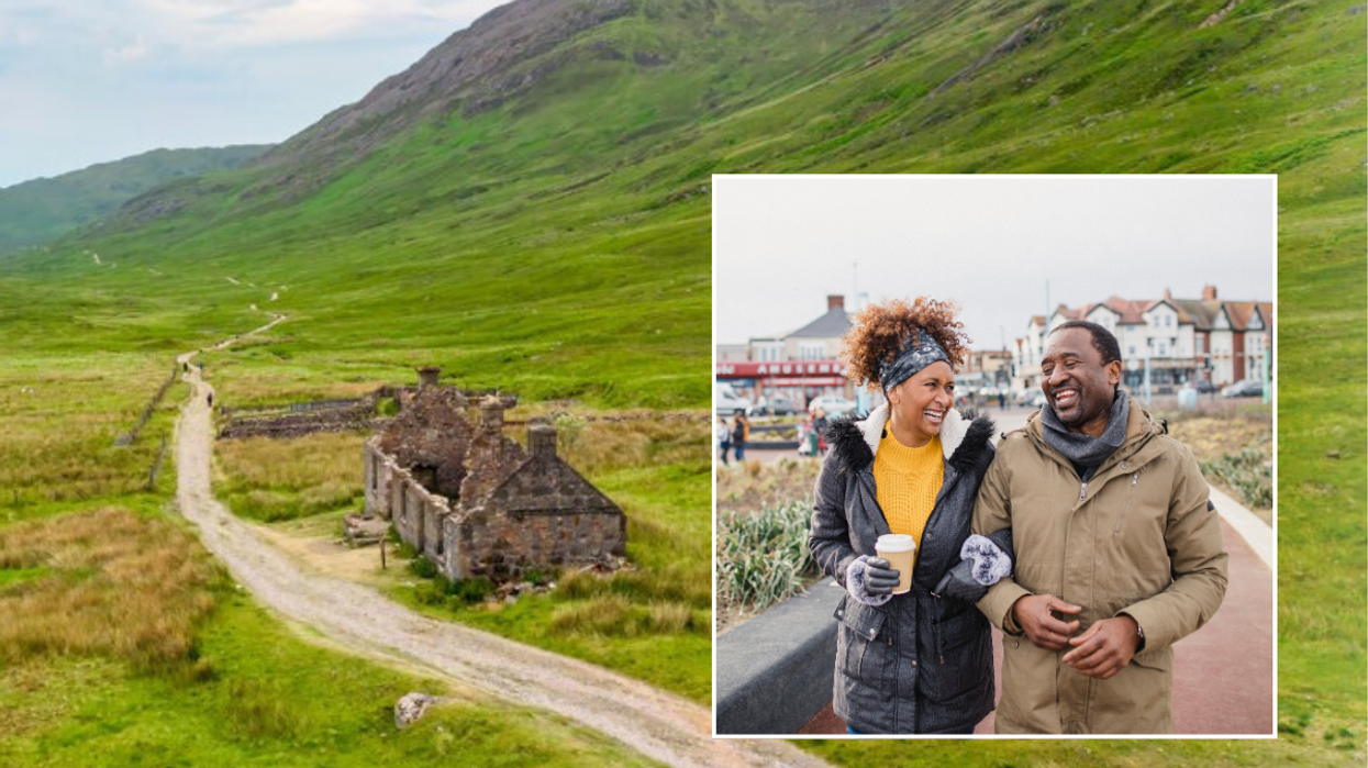 West Highlands Way Scotland / Couple on walk
