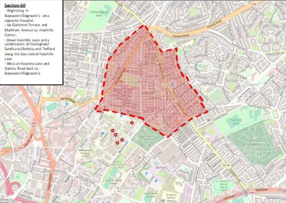 West Yorkshire Police have new stop-and-search powers in Harehills