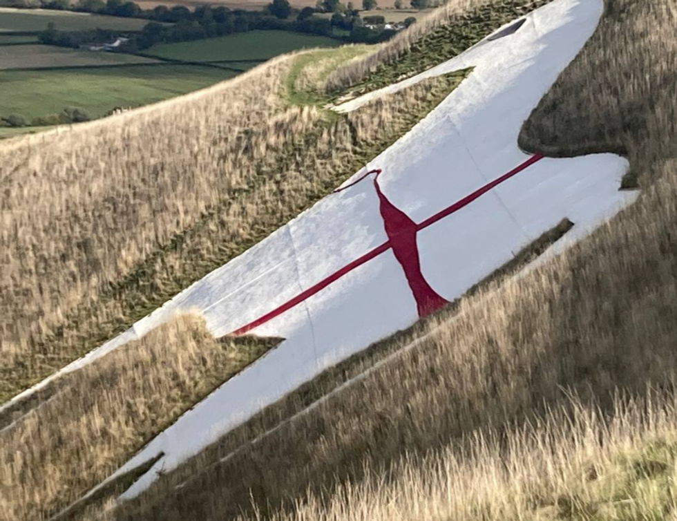 Westbury's White Horse in Wiltshire