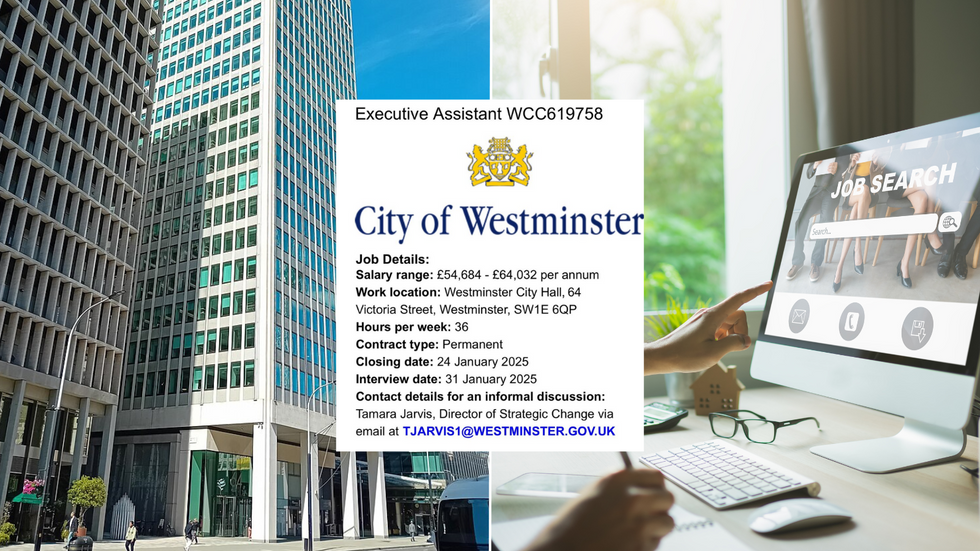 Westminster City Council/Job application stock/Job advert