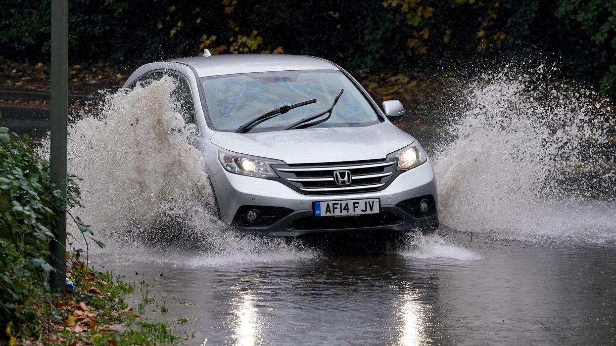 wet weather conditions on road