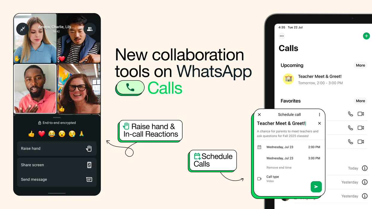 WhatsApp group calling feature