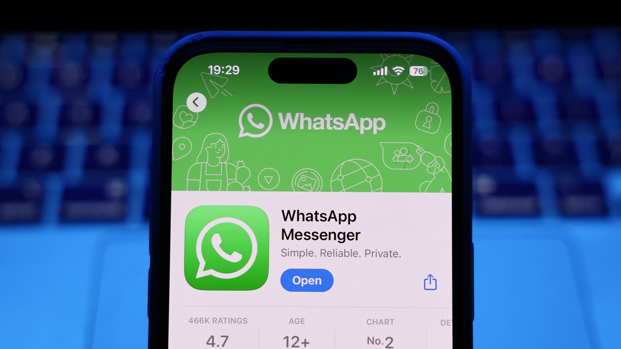 WhatsApp listed in the App Store on an iPhone