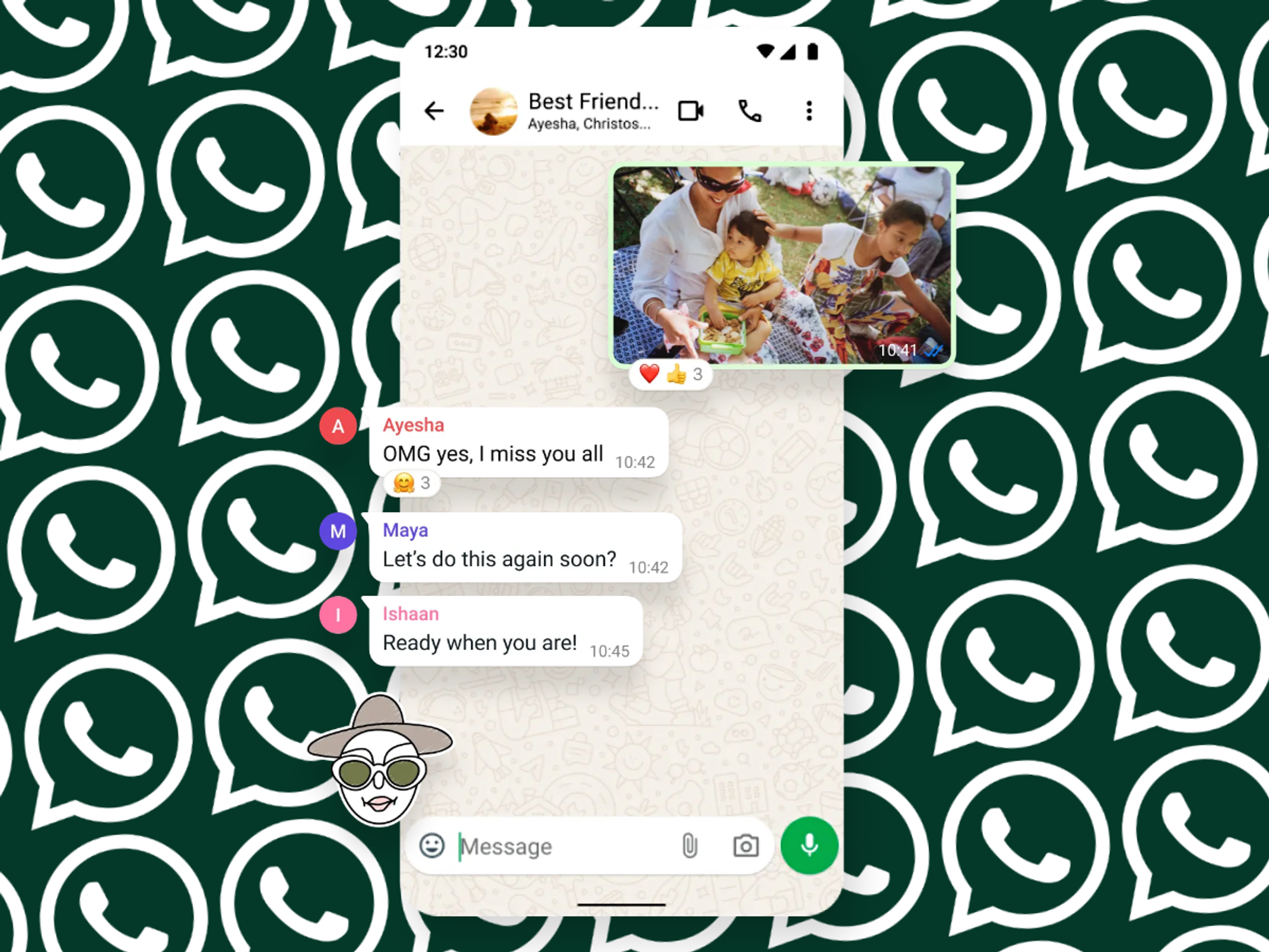 whatsapp screenshot chat app
