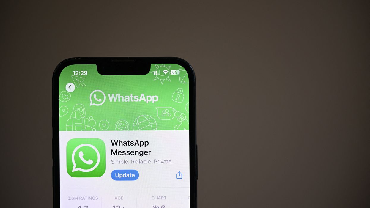 whatsapp shown in the app store listing