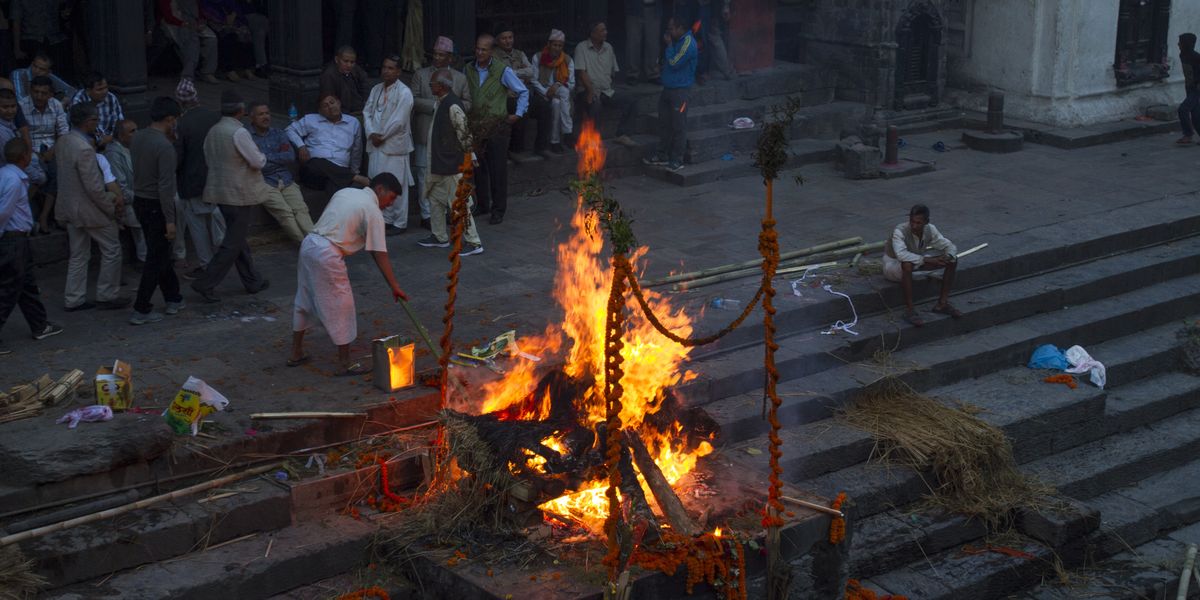 NextImg:Man 'comes back from the dead' moments before his cremation on funeral pyre - 'He just woke up!'