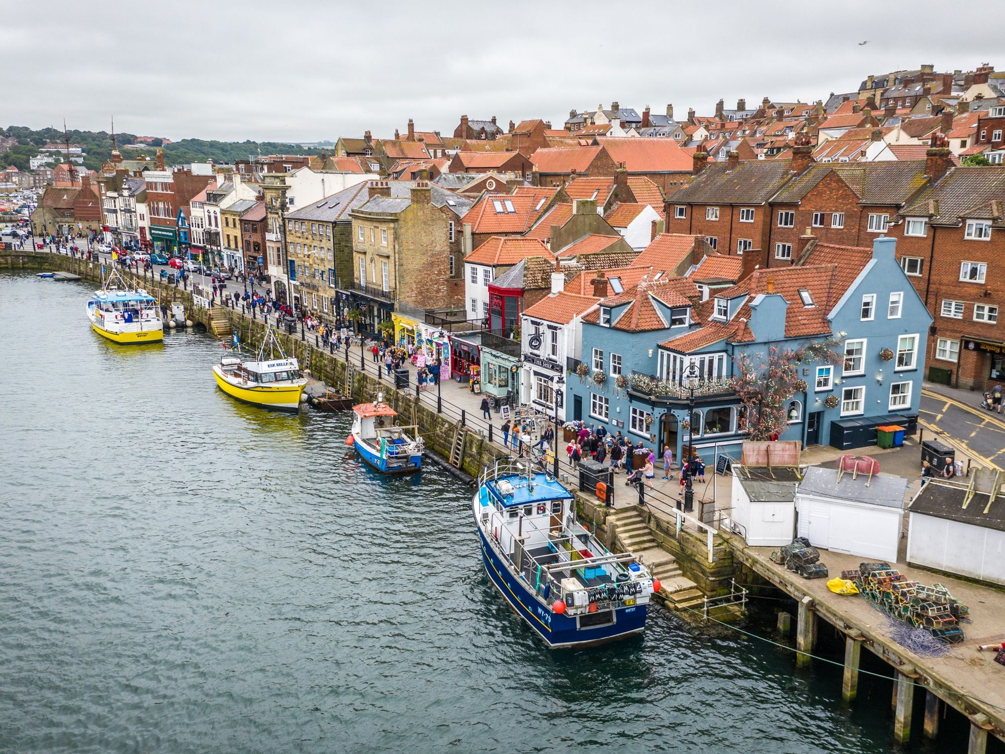 Whitby boats and water