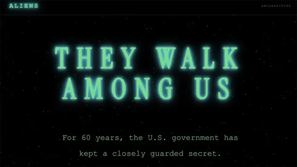 White House 'alien activity' website