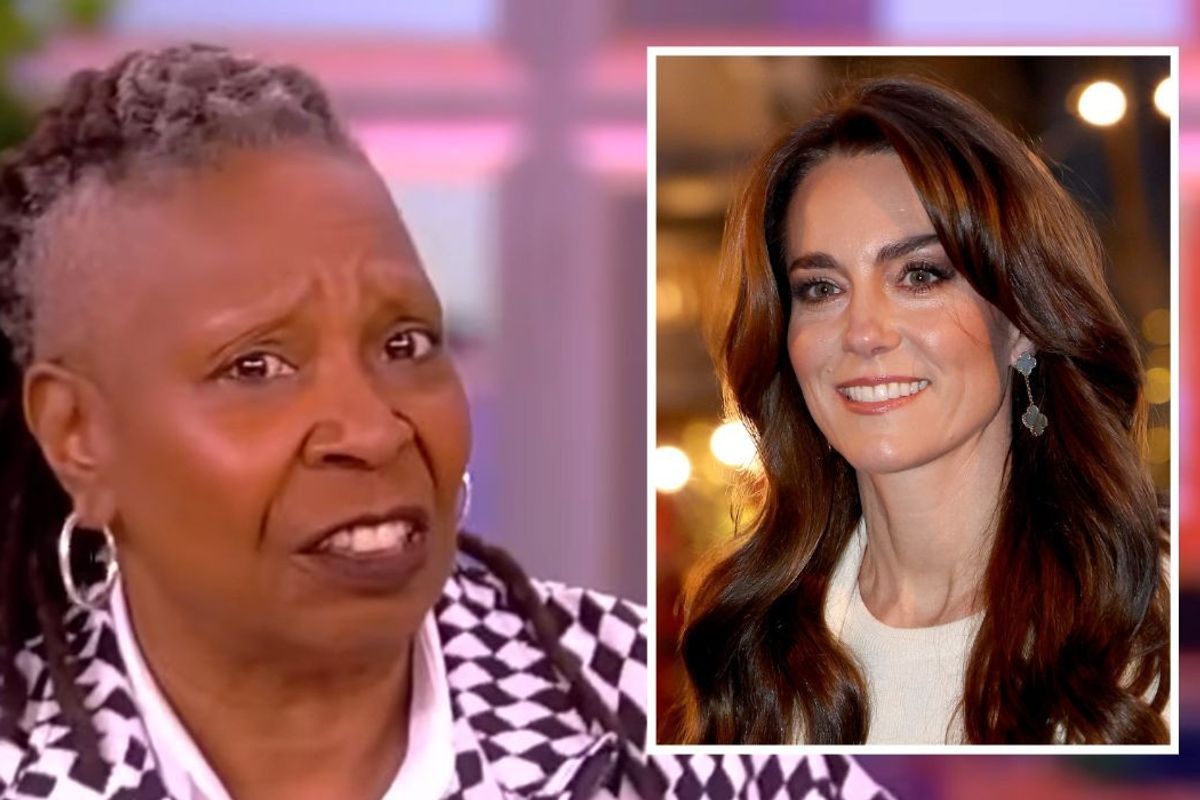 Whoopi Goldberg and Kate Middleton