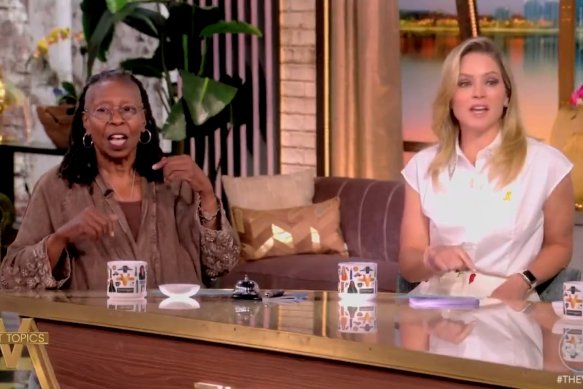 Whoopi Goldberg and Sara Haines