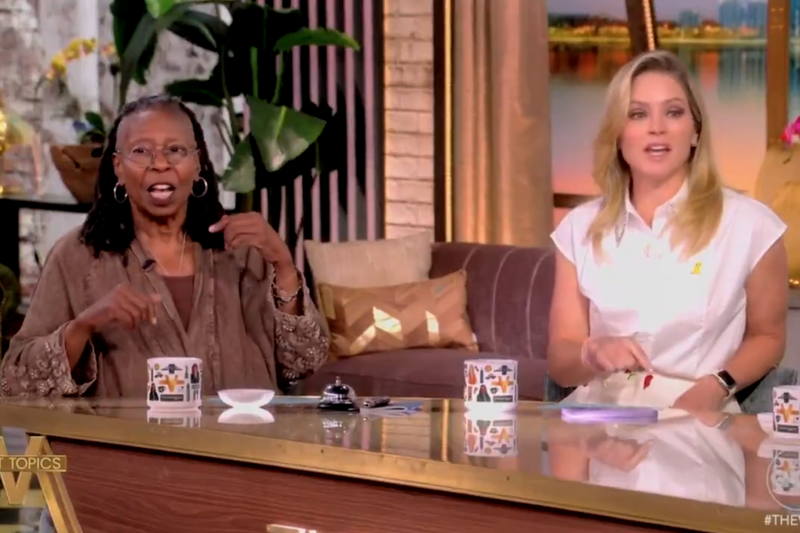 Whoopi Goldberg and Sara Haines