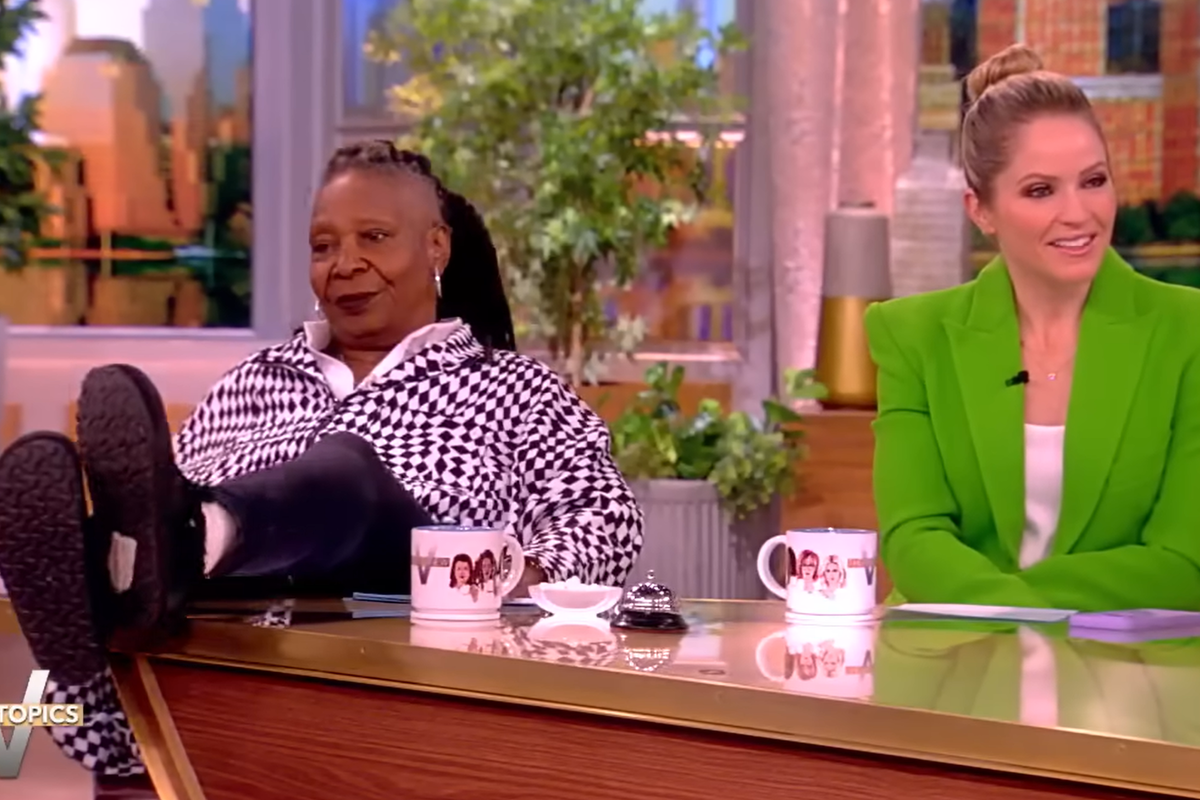 Whoopi Goldberg and Sarah Haines