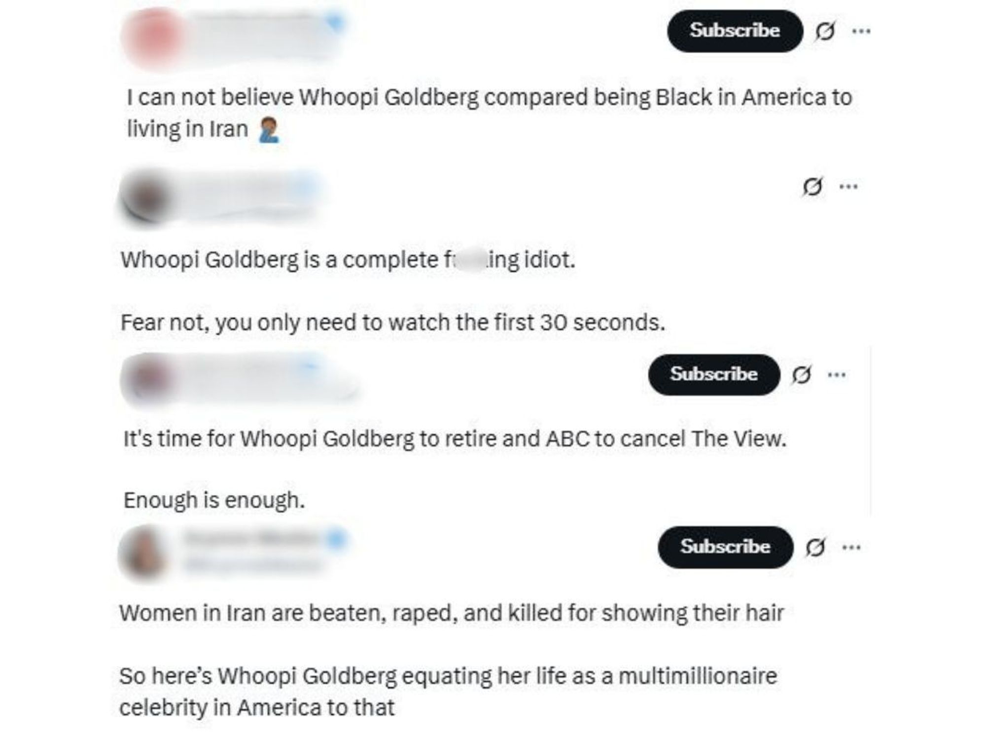 Whoopi Goldberg's comments