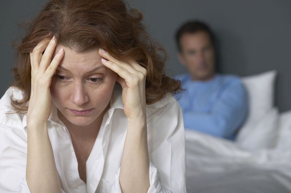 Wife upset after fight with male partner
