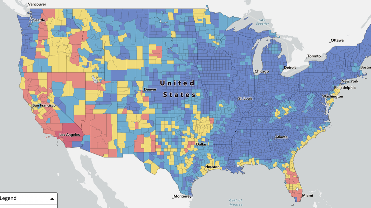 Wildfire forecast USA