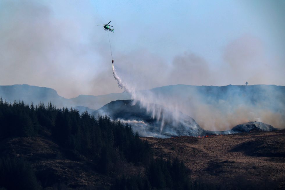 Wildfire in Scotland