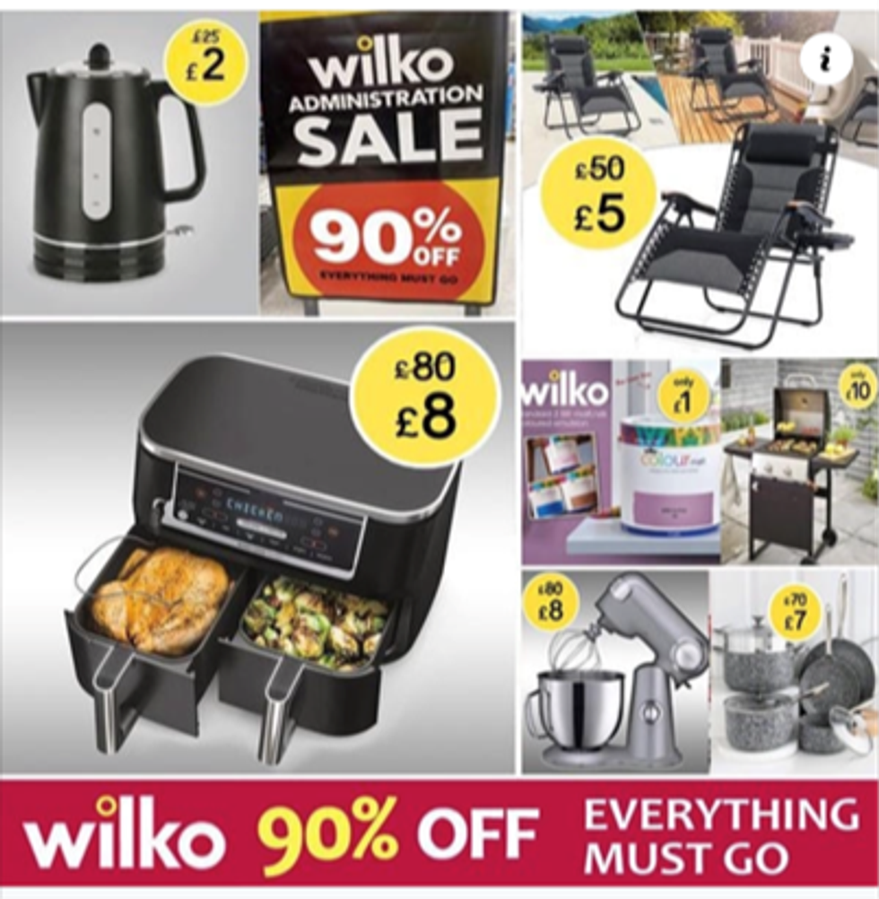 Wilko sale scam advert