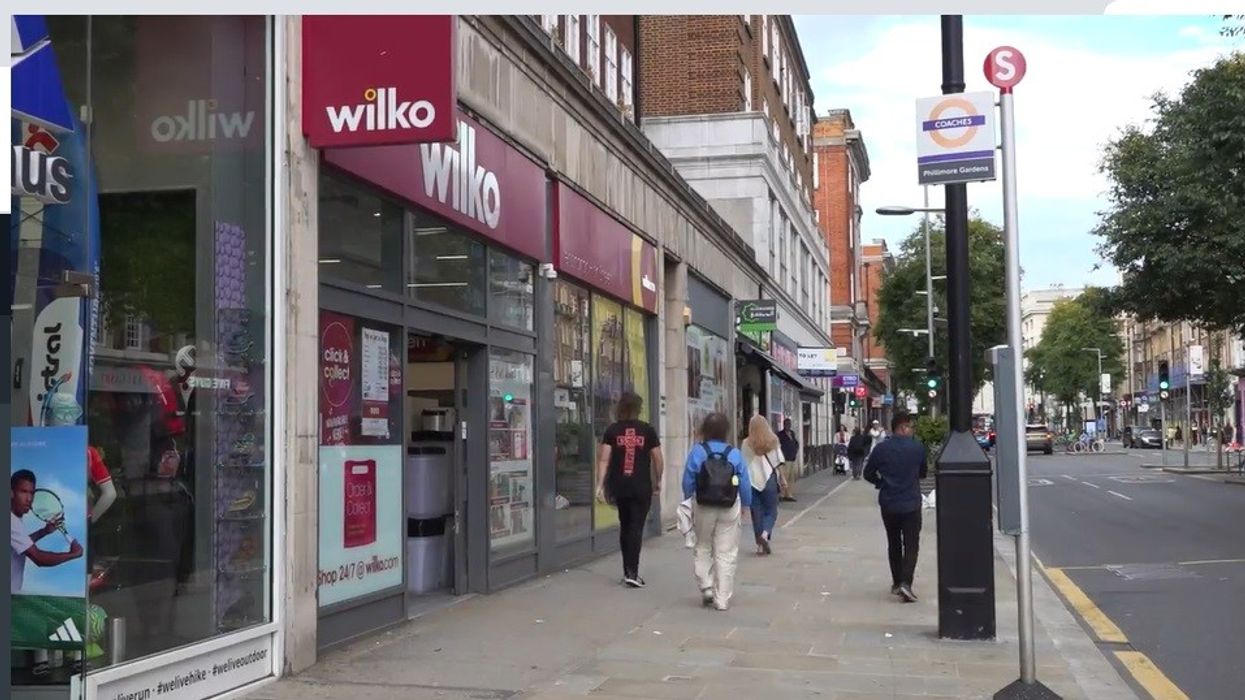 Wilko store front on busy high street