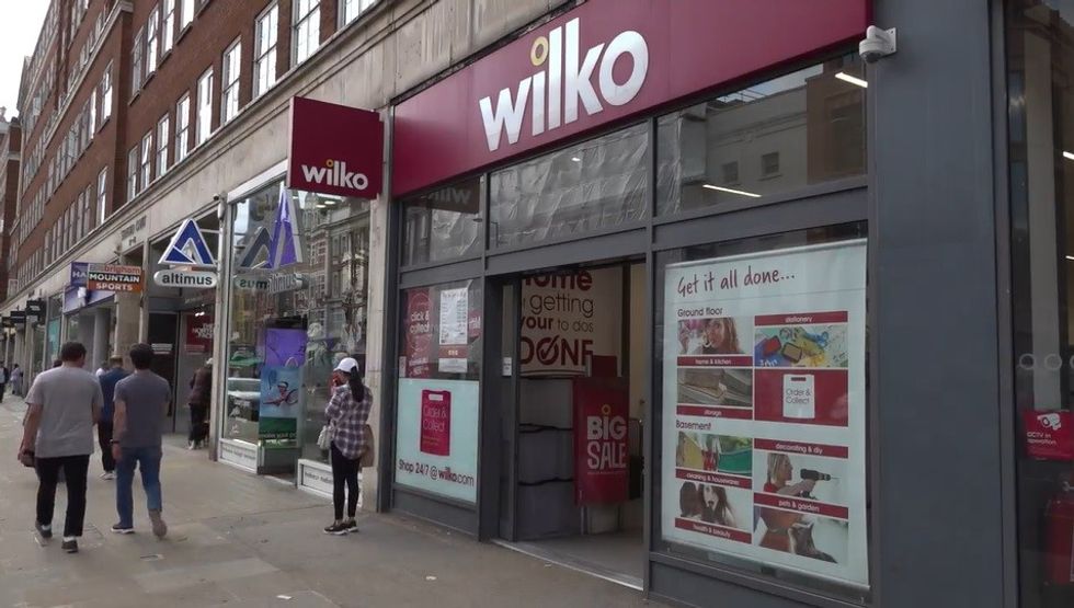 Wilko store front on high street