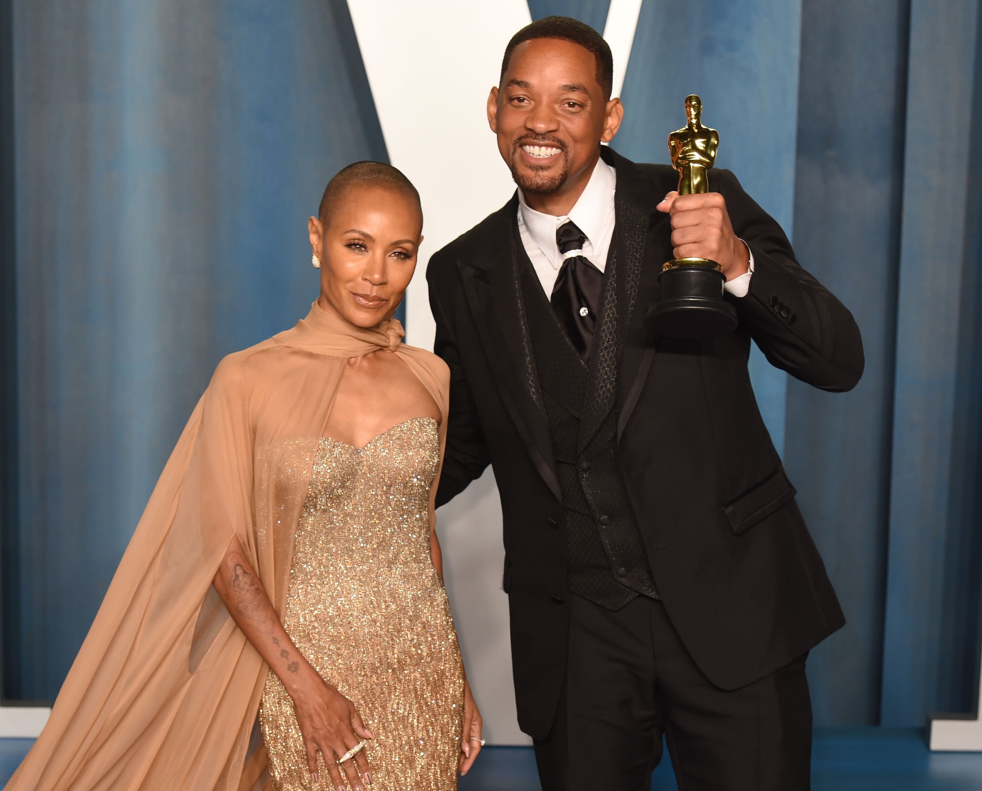 Will Smith and wife Jada Pinkett Smith attending the Vanity Fair Oscar Party held at the Wallis Annenberg Center for the Performing Arts in Beverly Hills, Los Angeles, California