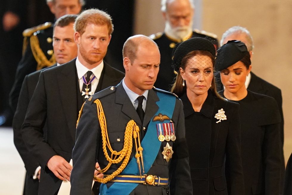 William and Kate during the mourning period for Queen Elizabeth II