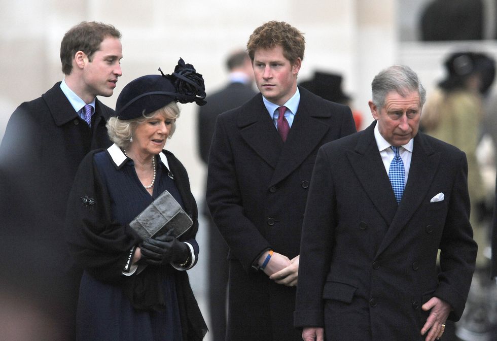 William, Camilla, Harry and Charles