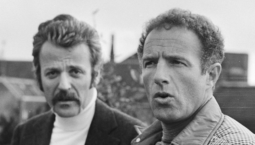 William Goldman and James Caan in 1976