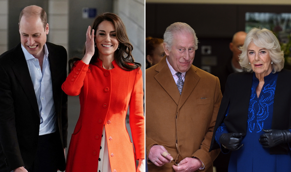 William, Kate, Charles and Camilla
