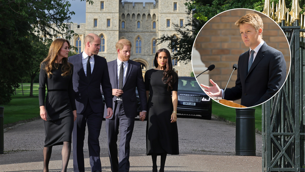 William, Kate, Harry, Meghan/Hugh Grosvenor