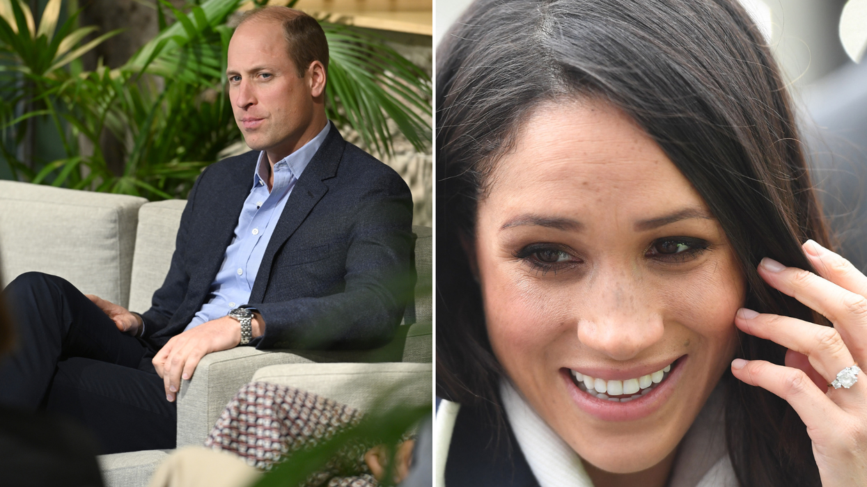 William/Meghan wearing engagement ring
