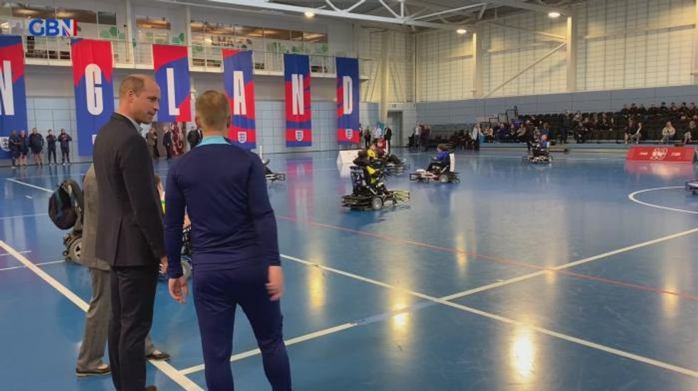 Prince of Wales meets Gareth Southgate during St George’s Park visit for National Football Centre anniversary
