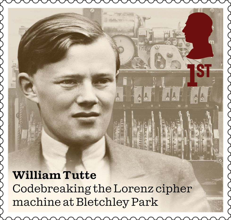 William Tuttue on one of 10 stamps that honour men and women who made extraordinary contributions during the Second World War to mark the 80th anniversary of VE Day