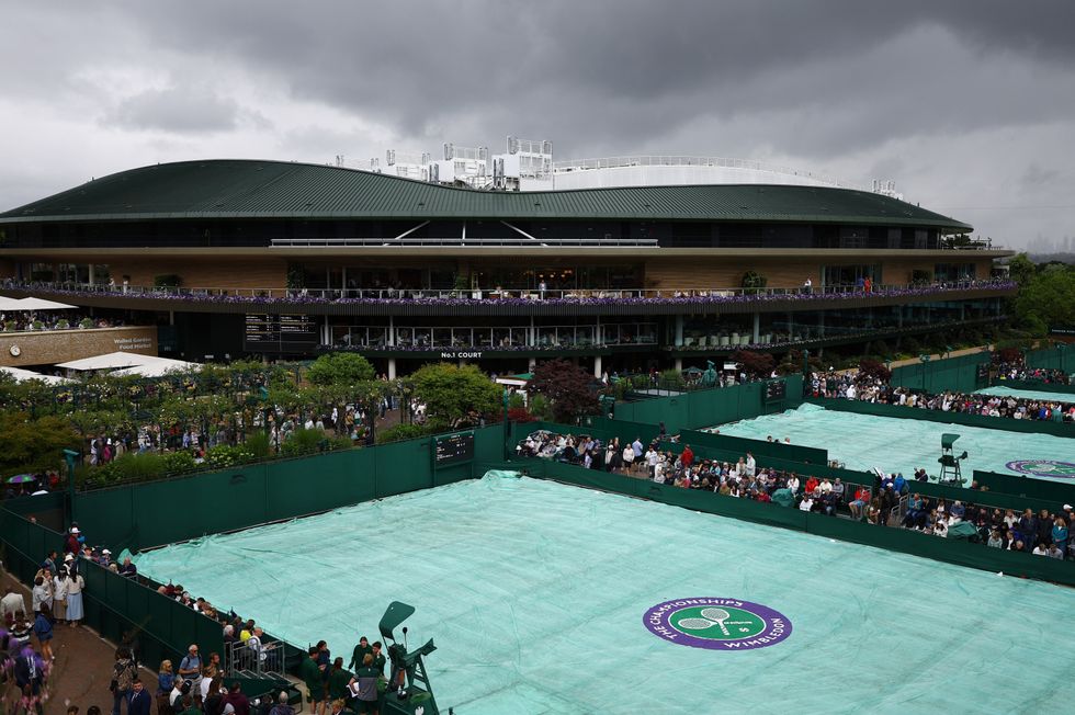 Wimbledon delayed play until 1pm at the earliest