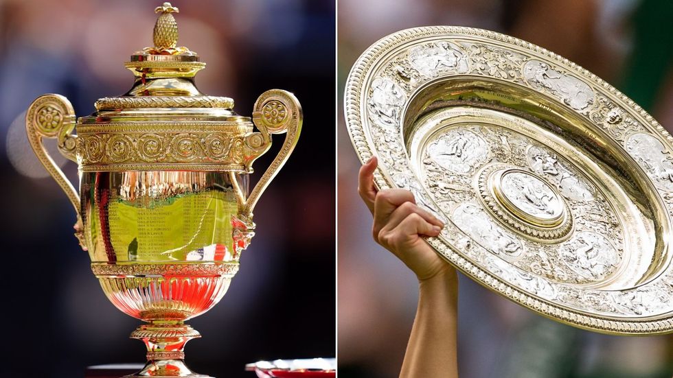 Wimbledon trophies