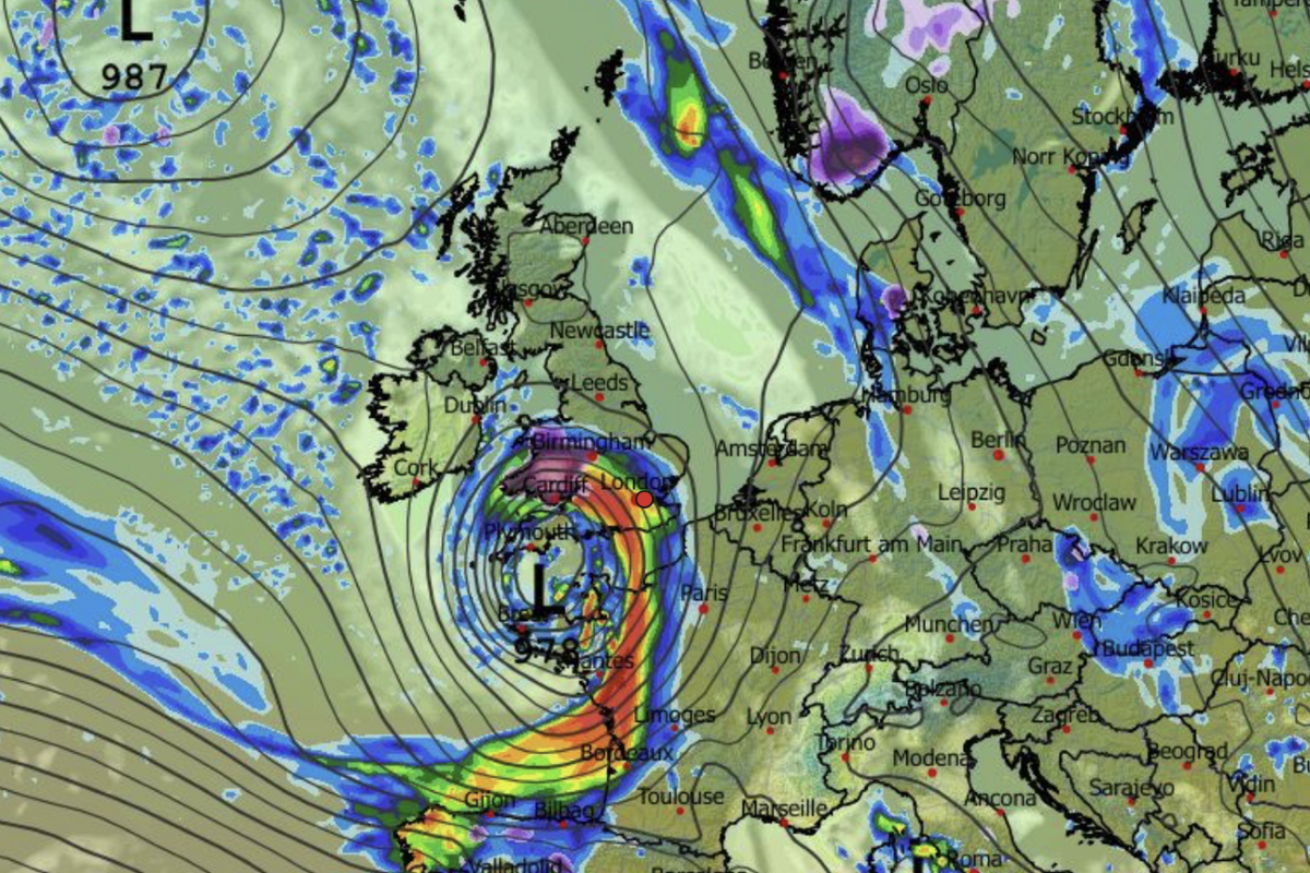 Wind and rain plough through during the start of December