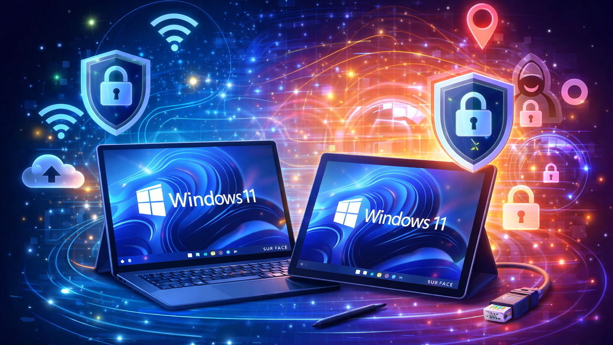 Windows 11 device with ExpressVPN running in the background
