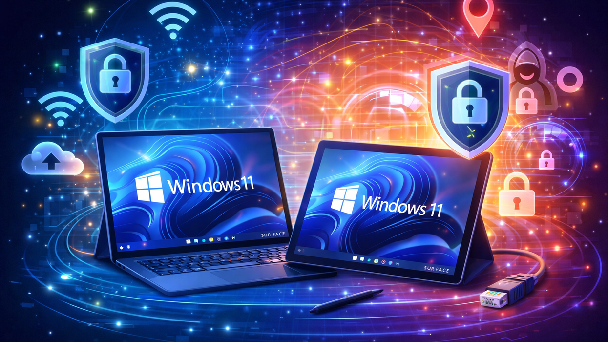 Windows 11 device with ExpressVPN running in the background