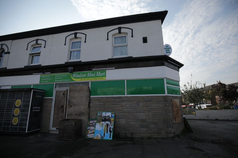 Windsor Mini Mart on Windsor Road in Southport, Merseyside was damaged in the riots\u200b