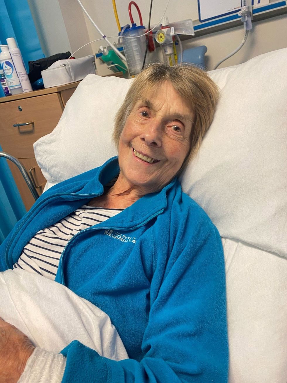 Winnifred Bolland in the hospital