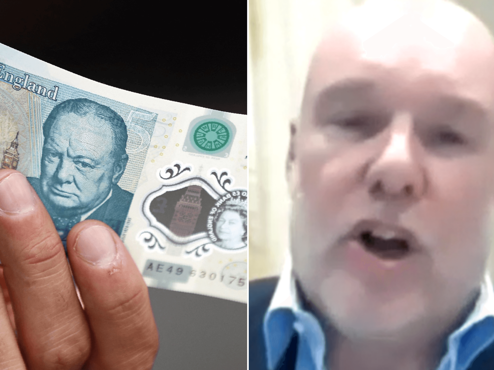 Winston Churchill on a banknote; Mark Oaten