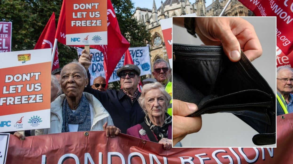Winter Fuel Payment protest and empty wallet
