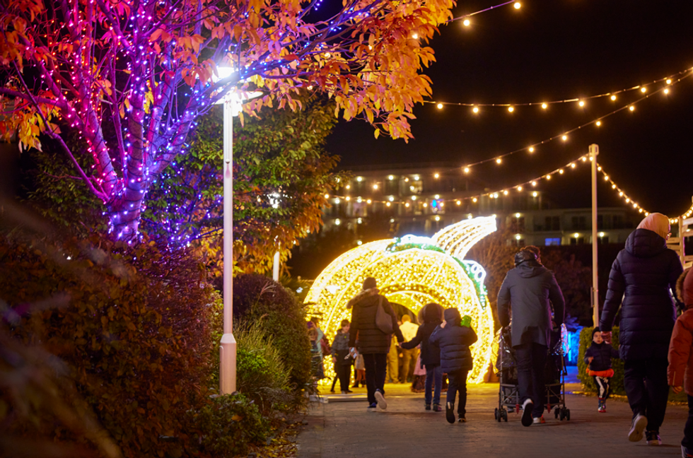 Winter lights at Butlins