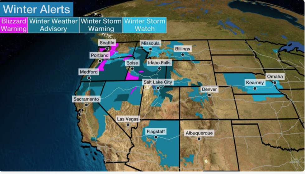Winter storm alerts in place