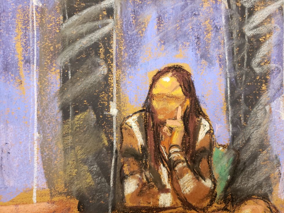 Witness %22Carolyn%22 answers question from defense attorney Jeffrey Pagliuca during the trial of Ghislaine Maxwell