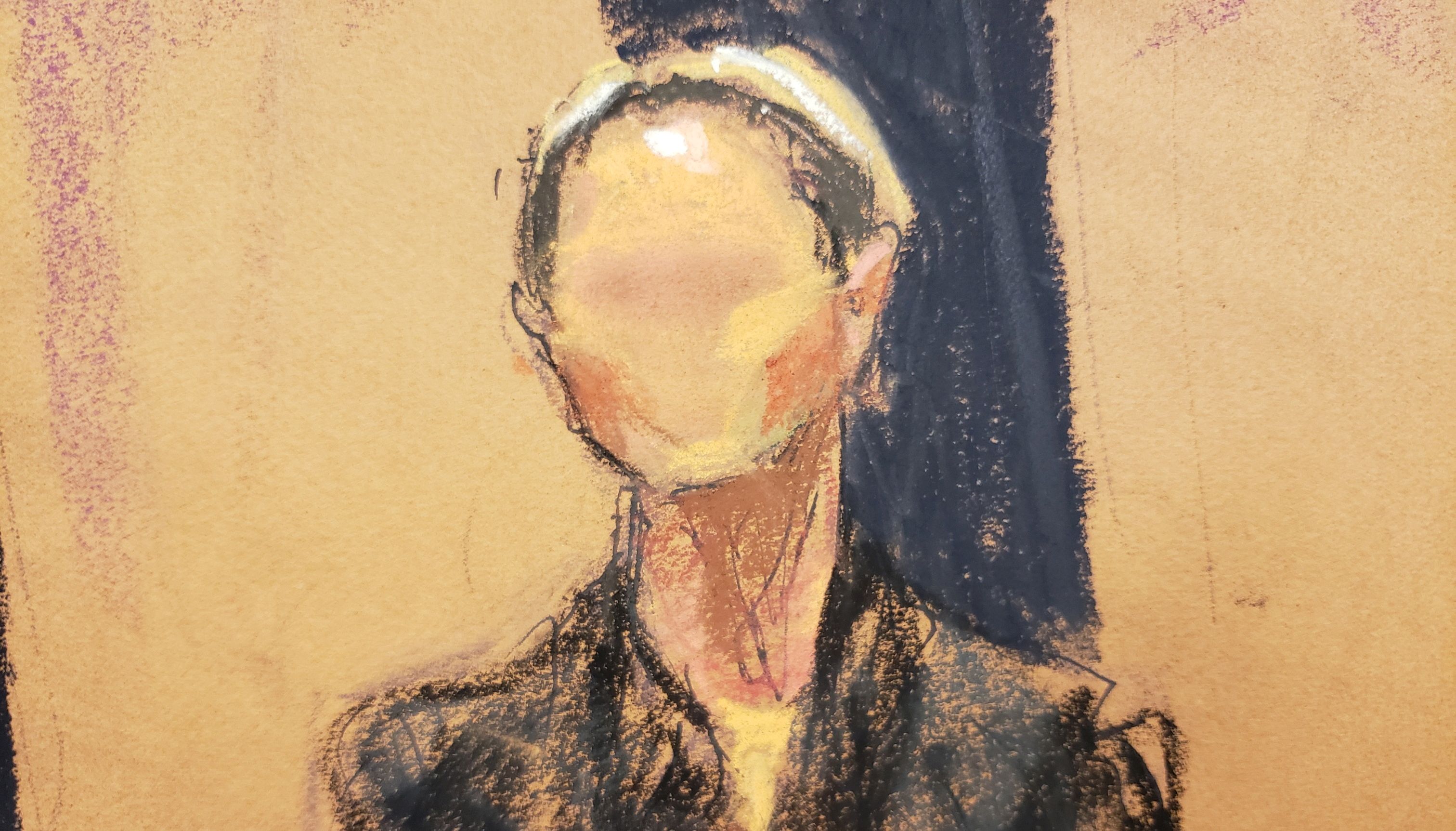 Witness %22Kate%22 is cross-examined by defense attorney Bobbi Sternheim during the trial of Ghislaine Maxwell, the Jeffrey Epstein associate accused of sex trafficking, in a courtroom sketch in New York City, U.S.